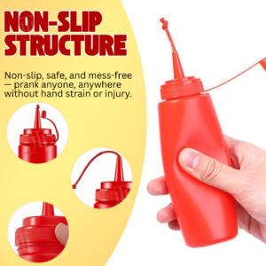 AEXZR® Squeeze Surprise Tomato and Mustard Prank Bottle