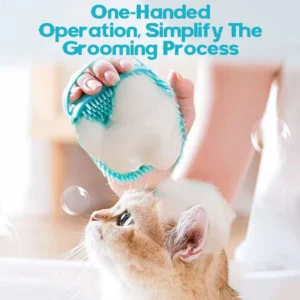 LuxePaws 2-in-1 Soft Silicone Pet Bath & Massage Brush